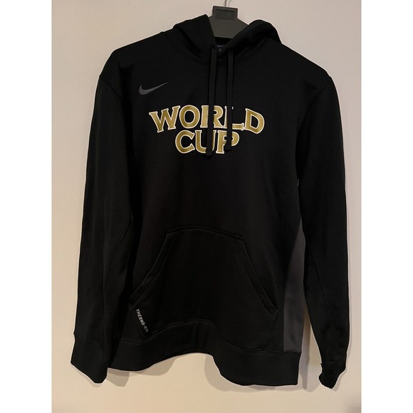 Nike Other - NEW MEN’S NIKE THERMA-FIT HOODIE SWEATSHIRT BLACK WORLD CUP NWT